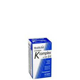 Health Aid Vitamin K Complex & Vit D3, 30tabs