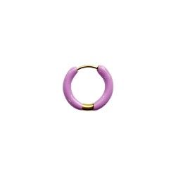 InoPlus Borghetti Hoop Earrings Gold Purple