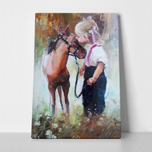 Girl and pony