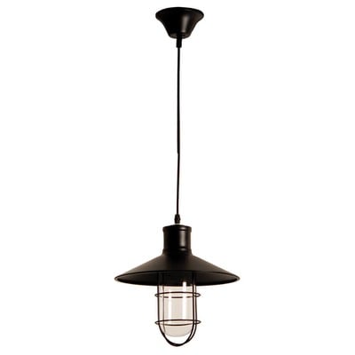 Ceiling Pendant Light 1 Light Plate Black Φ27