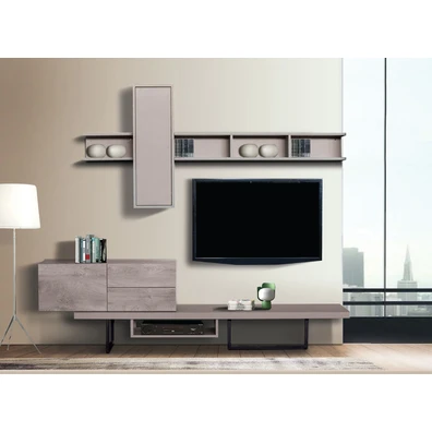 Σύνθεση Σαλονιού 220x200cm Vidal Μελαμίνη Με Επιλο