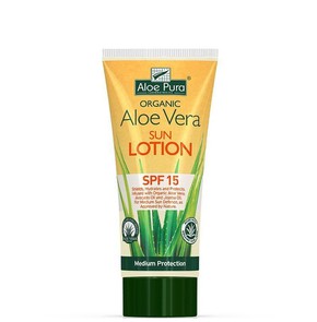 Optima Organic Aloe Vera Sun Lotion SPF15 Αντηλιακ