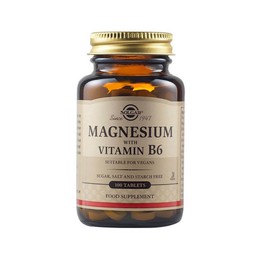 Solgar Magnesium with Vitamin B6 , 100 Tablets