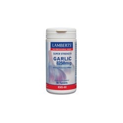 Lamberts Garlic 8250mg Συμπλήρωμα Διατροφής Σκόρδο Για Την Υγεία Του Καρδιαγγειακού Συστήματος 60 ταμπλέτες