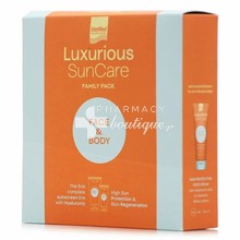Intermed Luxurious SunCare Σετ Family Pack Face & Body - High Protection Face Cream SPF50 - Αντηλιακό Προσώπου, 75ml & Sun Protection Body Cream SPF30 - Αντηλιακό Σώματος, 200ml
