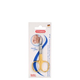 Titania Nail Scissors Stainless Gold Plated