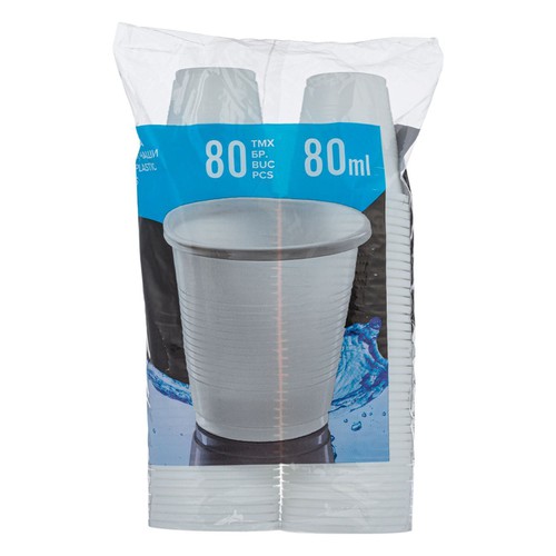 Gota plastike te bardha 80 cp 80 ml