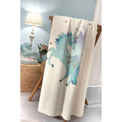 Κουβέρτα Ultrasoft Pinto Aqua 160x220 Saint Clair 