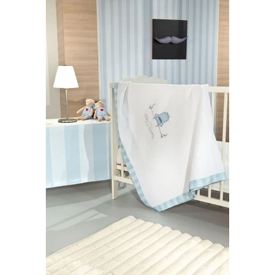 Κουβέρτα Jimmy Πικέ 110x150 Saint Clair Blue 100% 