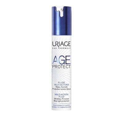 Uriage - Age Protect Multi-Action Fluid Cream, Αντιρυτιδική Κρέμα Πολλαπλών Δράσεων για Κανονικές/Μεικτές Επιδερμίδες - 40ml