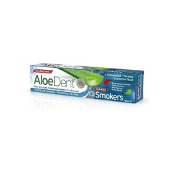 Optima Aloe Dent Triple Action Smokers Toothpaste Οδοντόκρεμα Για Φρεσκάδα Στην Αναπνοή Και Δόντια Χωρίς Λεκέδες 100ml
