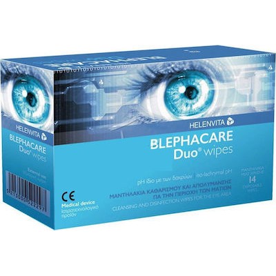 Helenvita Blephacare Duo Υγρά Μαντηλάκια 14τμχ