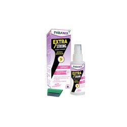 Paranix Extra Strong Spray Aγωγή Σε Σπρέι Για Προστασία & Άμεση Εξαλείψη Απο Ψείρες & Κόνιδες 12m+ 100ml & 1 Χτένα