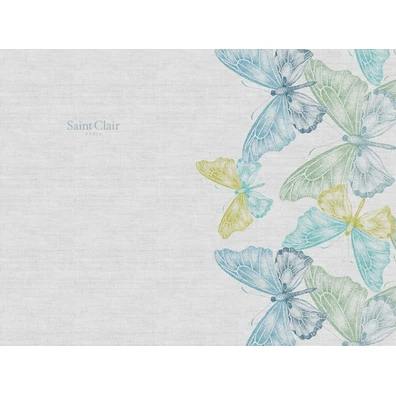Σουπλά 3038 Aqua 45x33 Saint Clair  100% Πολυεστέρ