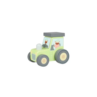 Τρακτέρ Push & Pull Farmyard Orange Tree Toys
