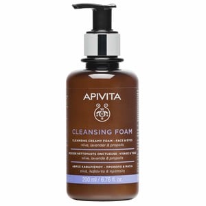 APIVITA Cleansing κρεμώδης αφρός καθαρισμού με ελι