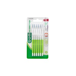 Gum Bi-Directional 2114 Ultra Fine 0.7 Interdental Brushes For Effective Plaque Removal 6 pieces