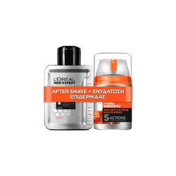 L'Οreal Paris Promo Μen Expert Hydra Energetic Anti-Fatigue 24ωρη Ενυδατική Κρέμα Κατά Των Σημαδιών Κούρασης 48ml + L'Oreal Paris Men Expert Hydra Energetic Multi-Action After Shave Balm 100ml