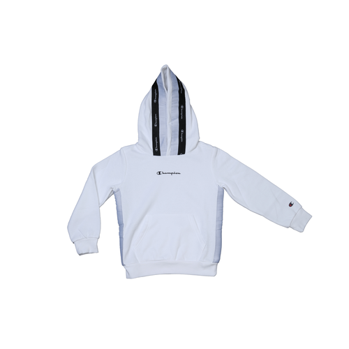 Champion Boy Hooded Sweatshirt (306546)-WHITE