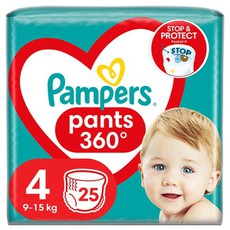 Pampers Pants Πάνα Βρακάκι Μέγεθος 4 (9kg-15kg) 25