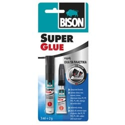 Bison Κόλλα Στιγμής Super Glue All Plastics Ρευστή