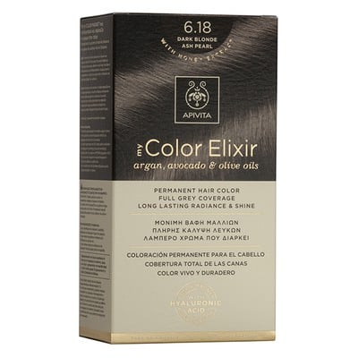 Apivita My Color Elixir 6.18 Hair Dye Blonde Dark 