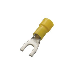 Fork Insulated Terminal Yellow Μ5 4.0-6.0 100 Piec