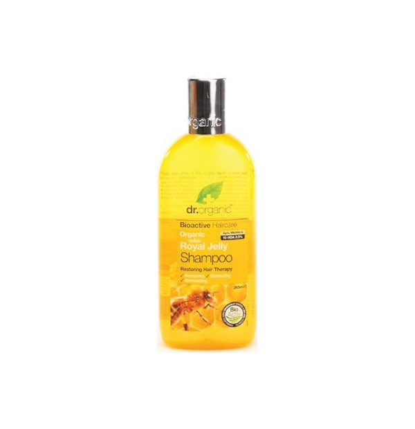 Dr.Organic Royal Jelly Shampoo Σαμπουάν Μαλλιών με Βιολογικό Bασιλικό Πολτό, 265 ml