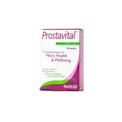 Health Aid Prostavital Dietary Supplement With Vitamins Minerals & Plant Extracts For The Prostate 30 Capsules