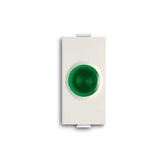 Chiara White Indicator Light Led Green 72084