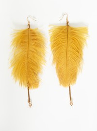 Soft feather earrings