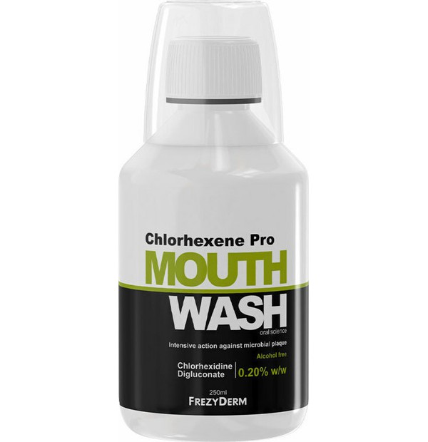 Frezyderm Chlorhexene Pro Mouthwash Στοματικό Διάλυμα με Ισχυρή Αντιμικροβιακή Δράση, 250ml