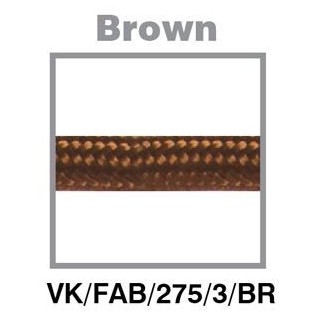 Fabric Cable Brown VK/FAB/275/3/BR