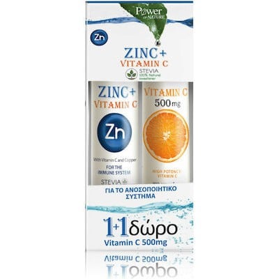 Power Health Promo Pack Zinc + Vitamin C Stevia 20