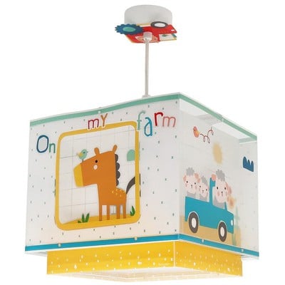 Kids Single Ceiling Light E27x1 My Farm