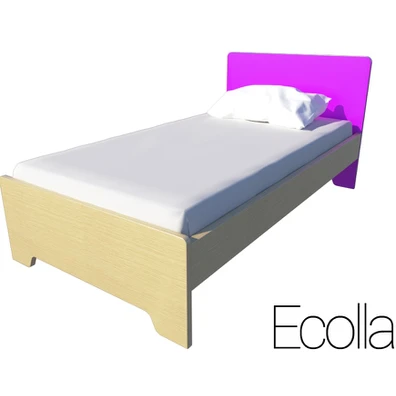  Παιδικό Μονό Κρεβάτι Φούξια 90x190/200 Irven  Eco