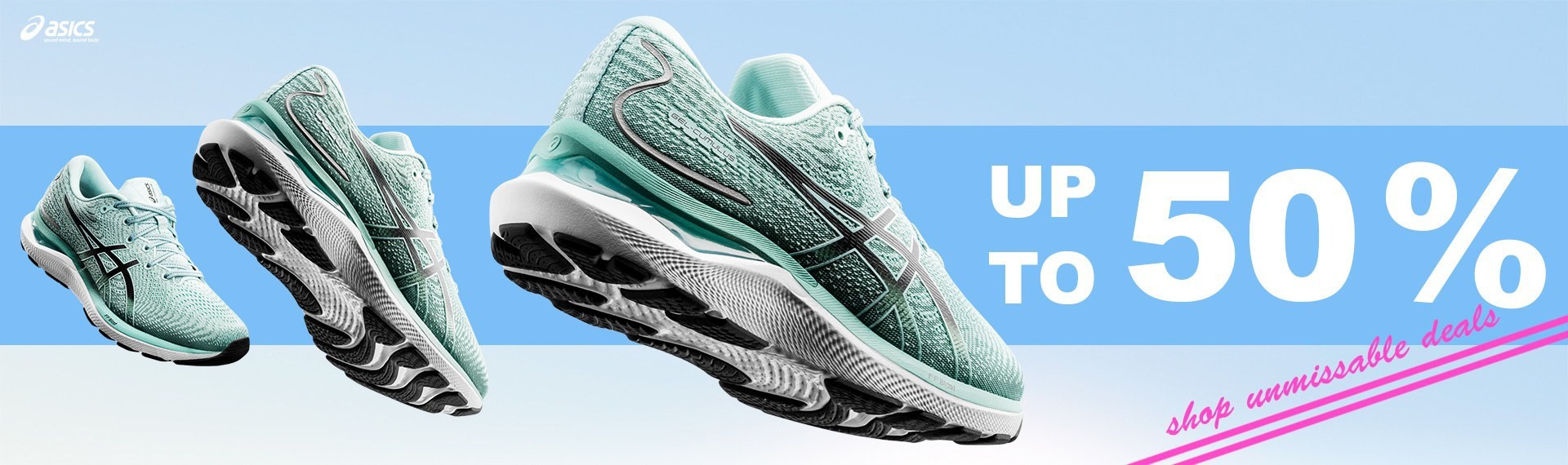RUNNING SHOES UP TO 50%