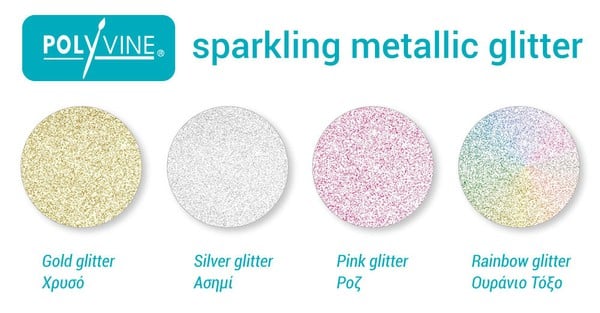Sparkling metallic glitter POLYVINE