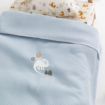 Κουβέρτα Πικέ Λίκνου 80x110 Baby Blankets CANDY/2 Blue Palamaiki