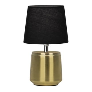 Table Lamp with Fabric Shade E14 Gold/Black Alicia