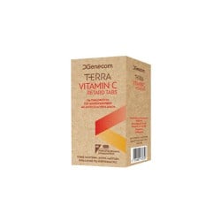Genecom Terra Vitamin C Retard Συμπλήρωμα Βιταμίνης C 60 ταμπλέτες