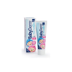Intermed Babyderm First Toothpaste Βρεφική Οδοντόκρεμα Με Γεύση Τσιχλόφουσκα 6+ Μηνών 50ml