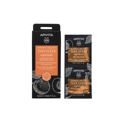 Apivita Express Beauty Face Scrub Apricot Scrub Προσώπου Με Βερύκοκο Για Ήπια Απολέπιση 2x8ml