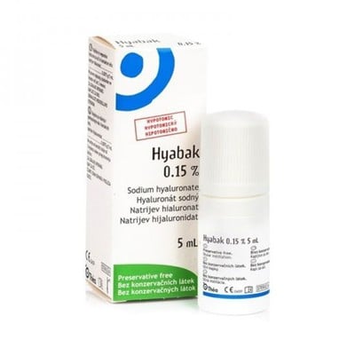  THEA PHARMA HELLAS Hyabak Protector 0.15% Οφθαλμικές Σταγόνες Με Υαλουρονικό Οξύ Για Ξηροφθαλμία 5ml