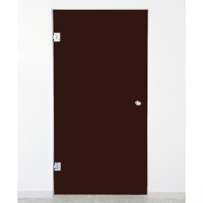 Γυάλινη πόρτα ανοιγόμενη 10mm securit 80Χ210 καφέ 