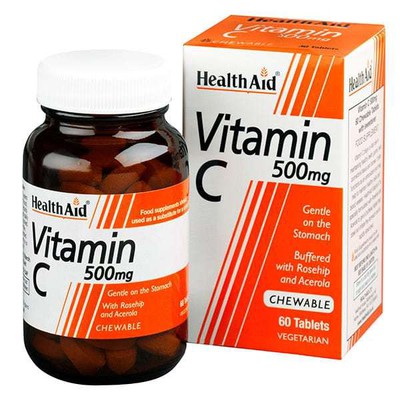 Health Aid Vitamin C 500mg Chewable 60 Μασώμενες Τ