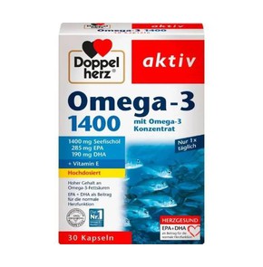 Doppelherz Omega-3 1400mg-Συμπλήρωμα Διατροφής με 