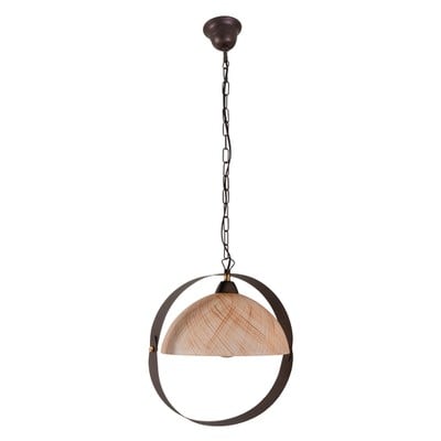 Pendant Light 1 Light Pda 109 Glass Brown With Bla