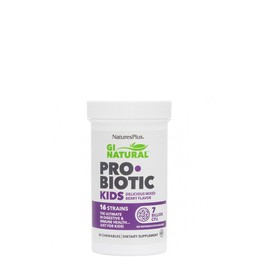 Nature's Plus Gi Natural Kids’ Probiotic Berry, 30 Μασώμενες Ταμπλέτες