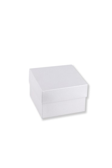 Κουτάκι MARBLE WHITE 6X6X4.5cm σε λευκό περλέ χρώμα